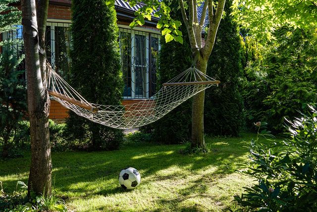 A hammock is a perfect summer relaxation spot!