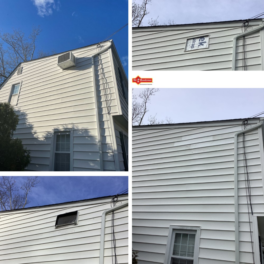 AC Removal and Siding Installation