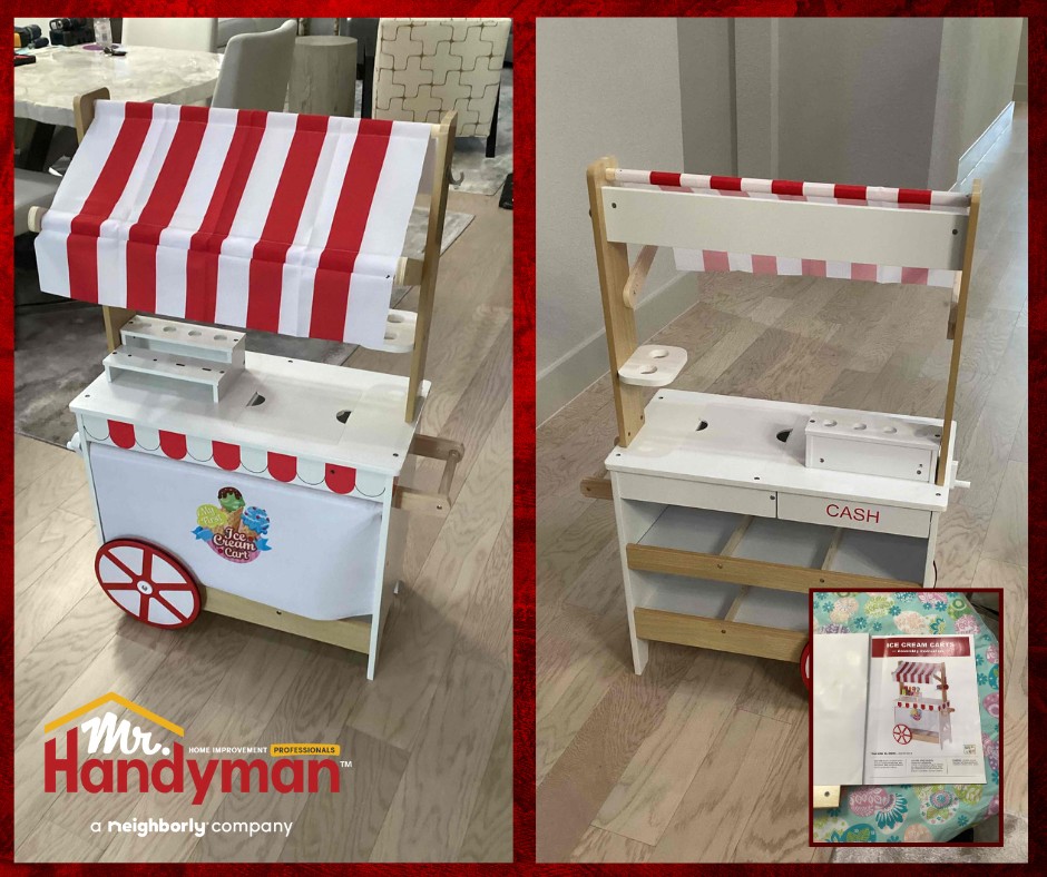 Assemble Toy Ice Cream Cart