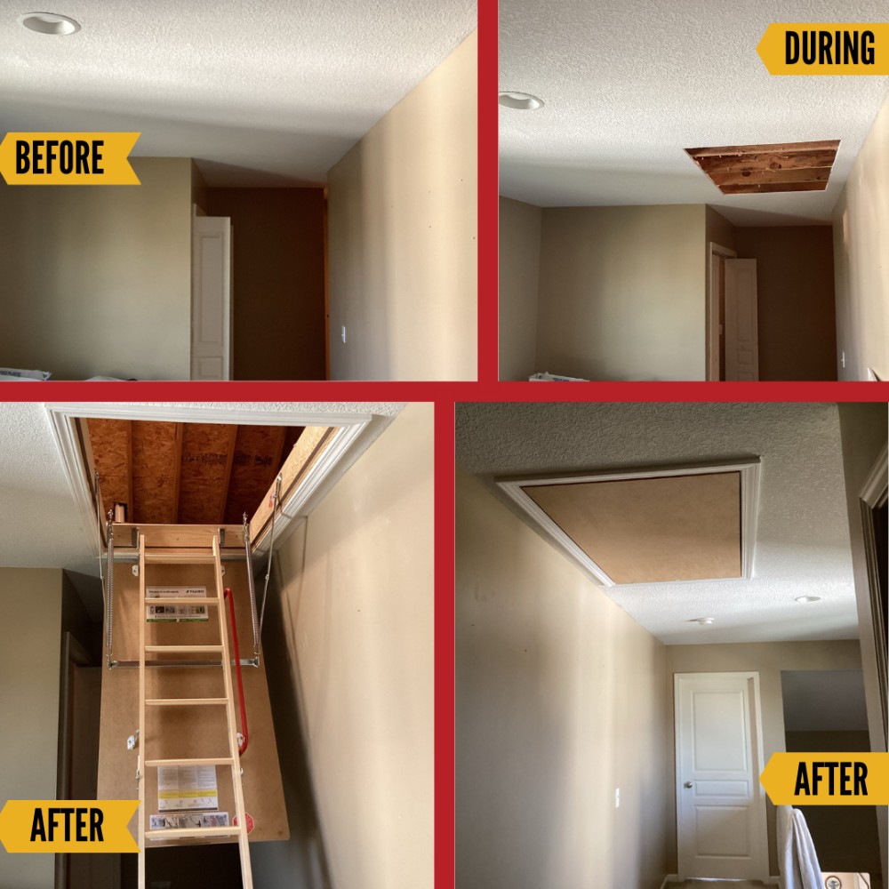 Attic Stairs New Installation in Olathe