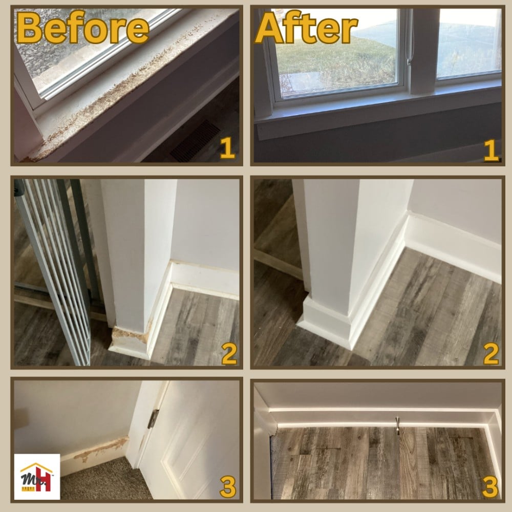 Baseboards and Window Sills