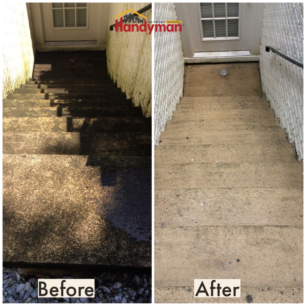 Basement Stairs Power Wash Ashburn, VA