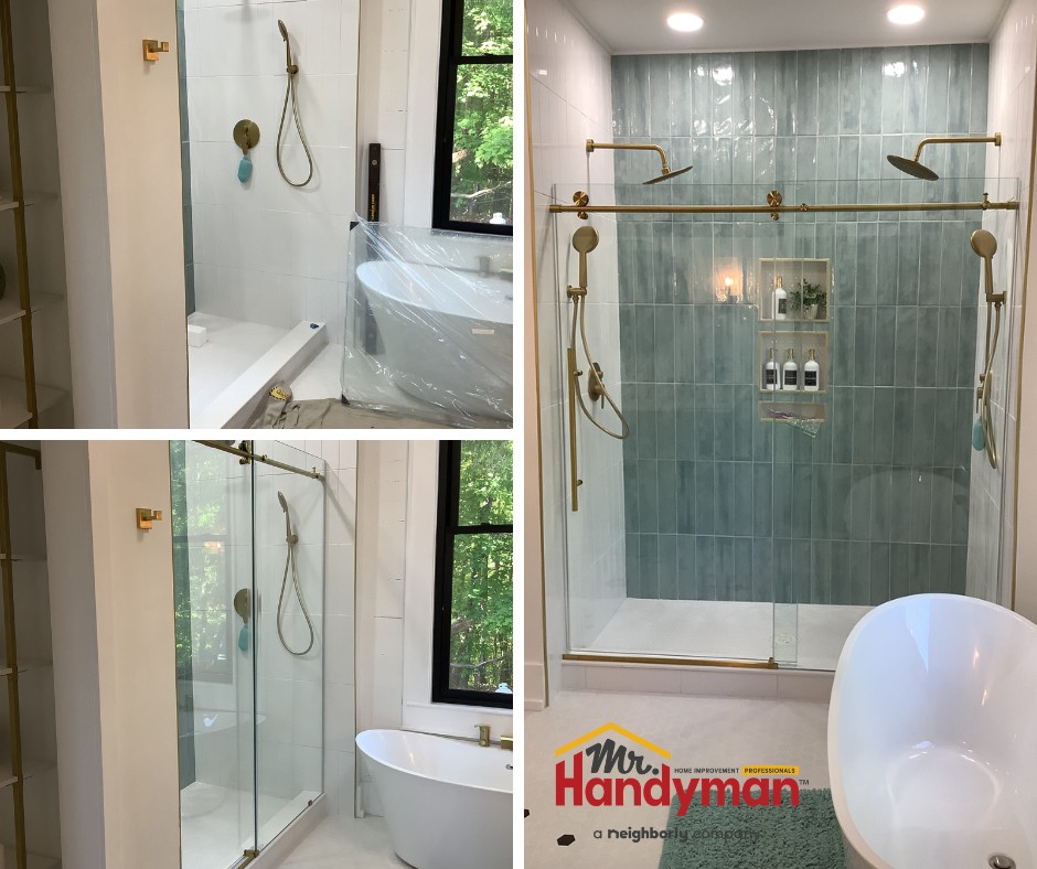 Bathroom Shower door install