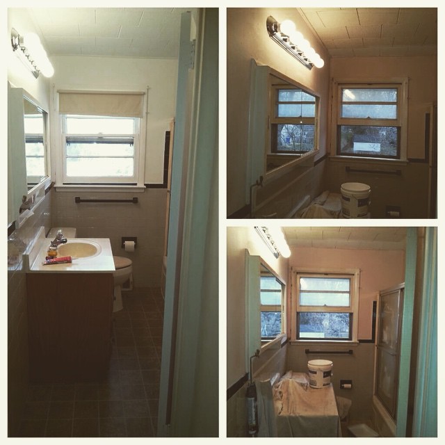 Before and after bathroom-