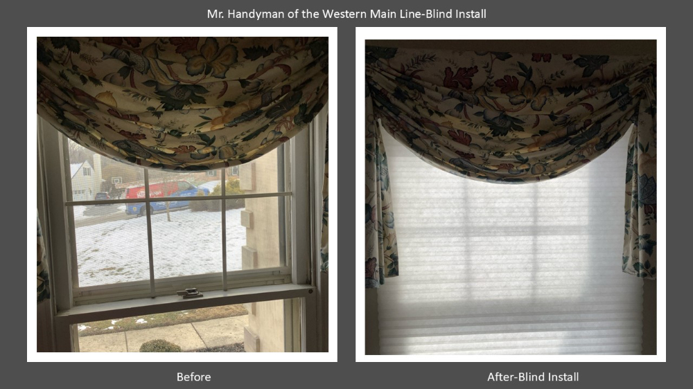 Blind Install Phoenixville, Pa Chester County