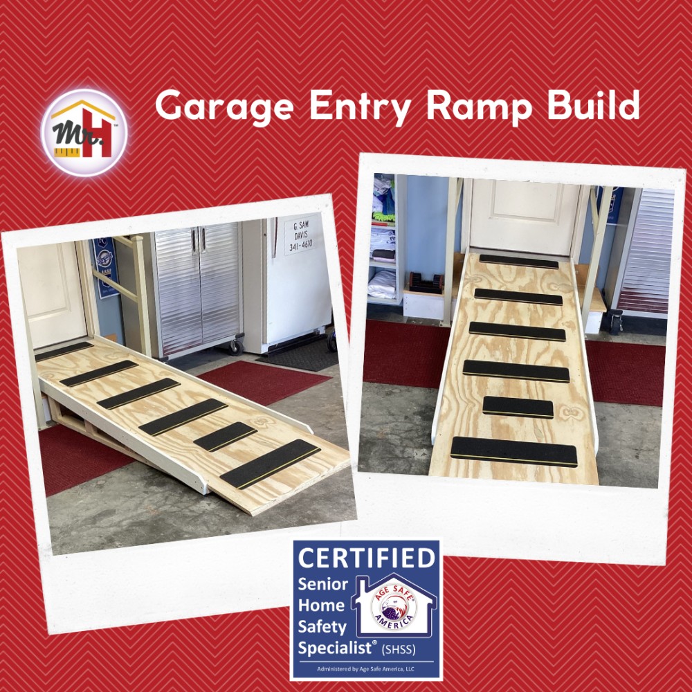 Build ramp to garage entry door in Overland Park