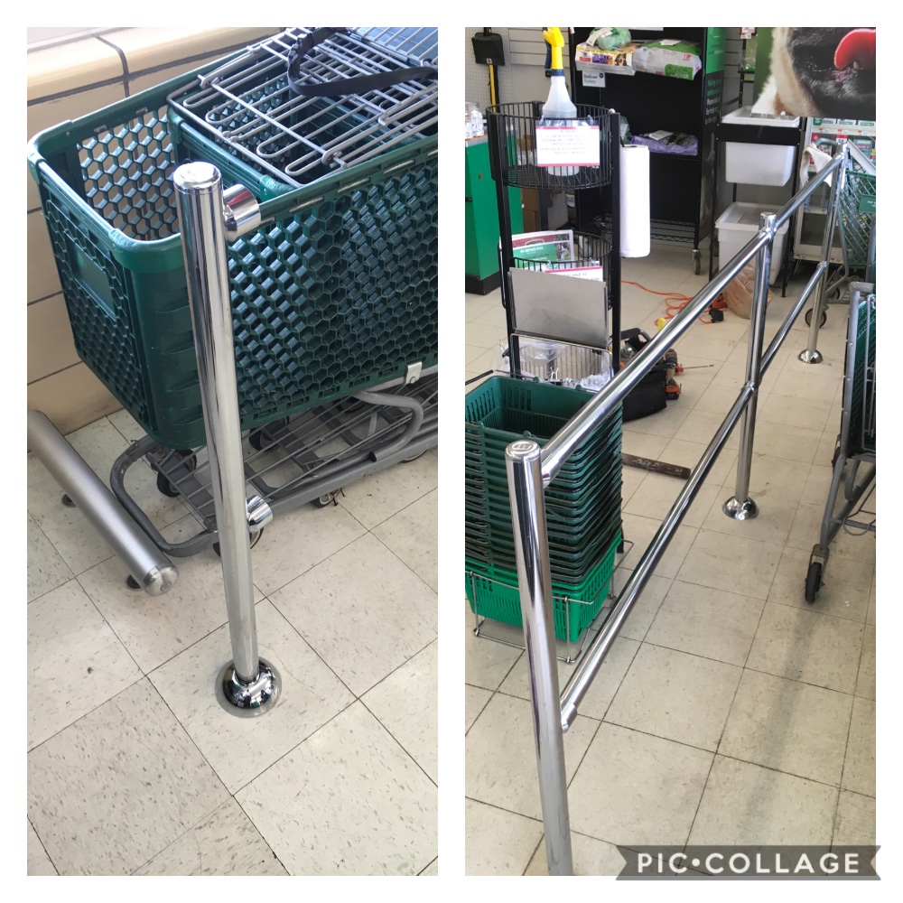 Cart railing repair