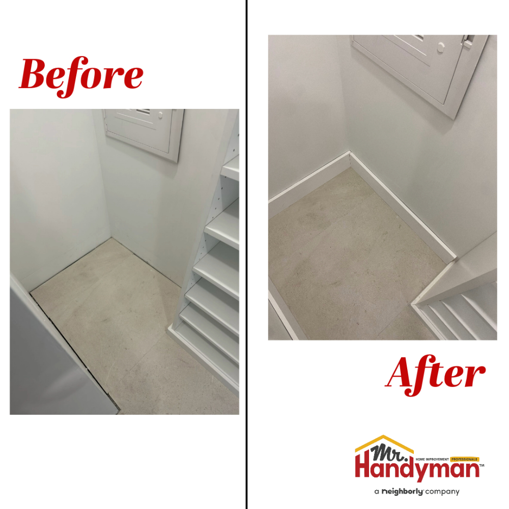 Closet Baseboard installation in Brickell