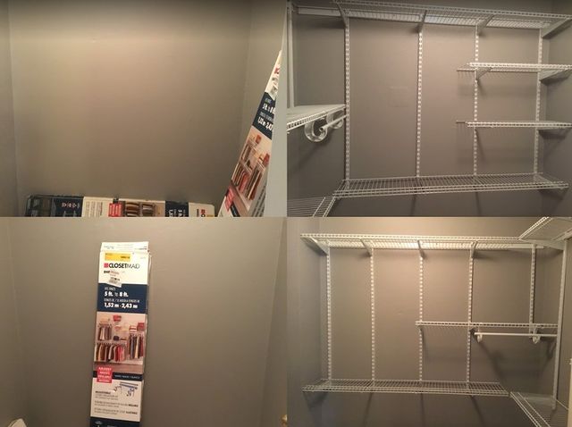 White shelving