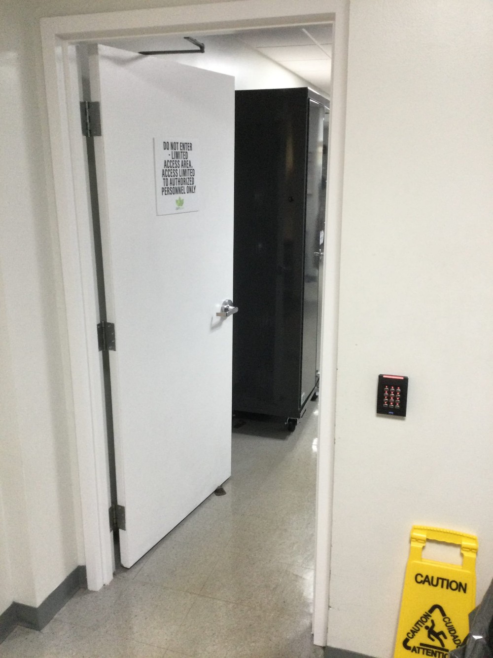 Commercial door installation