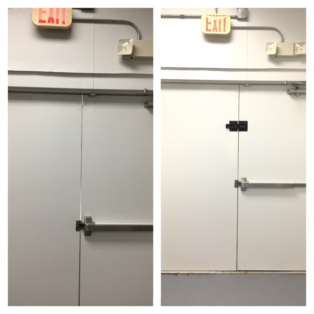 Commercial lock installation