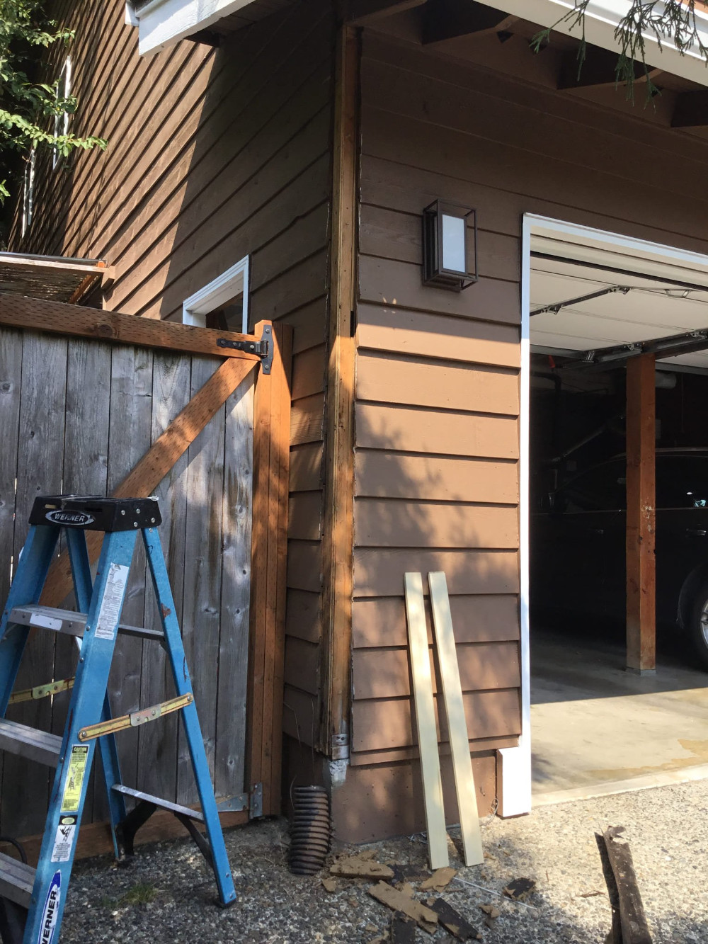 Corner trim missing