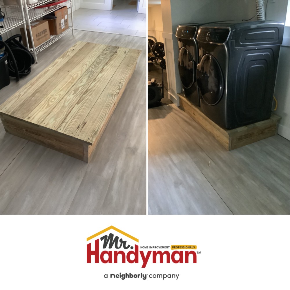 Custom Washer and Dryer Pedestal