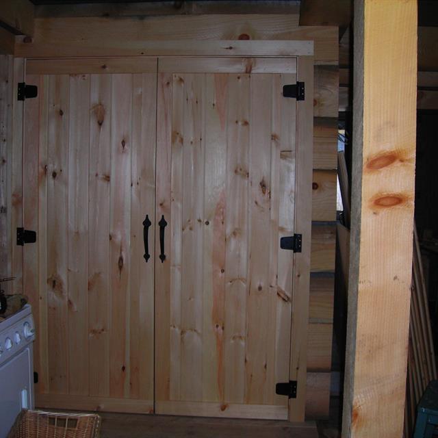 Custom closet doors by Mr. Handyman