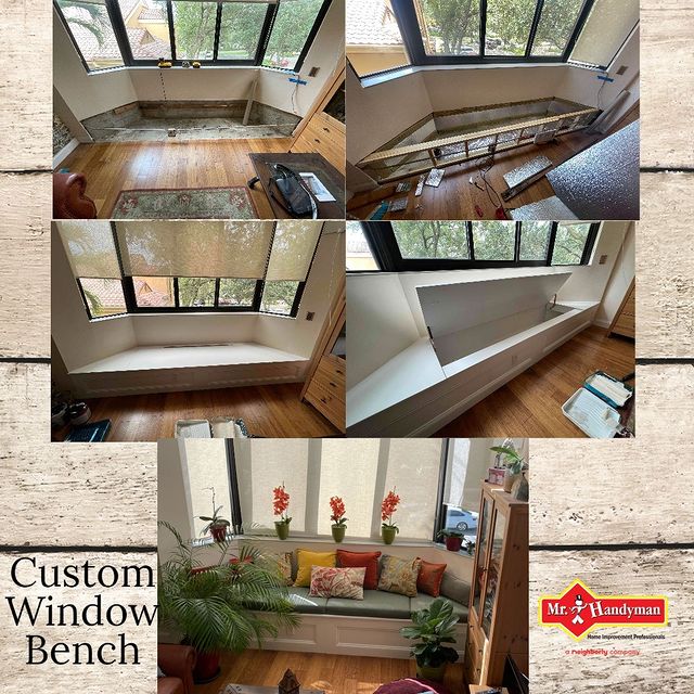 Custom window bench project.