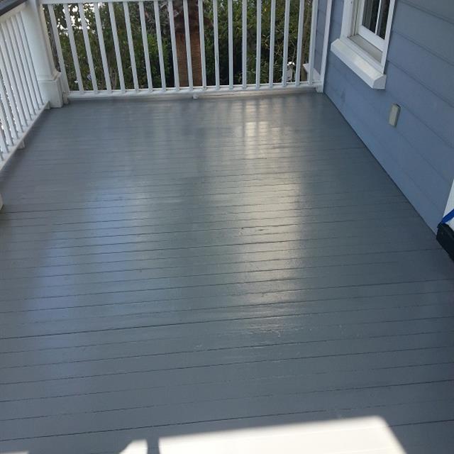 Gray Deck Painting After