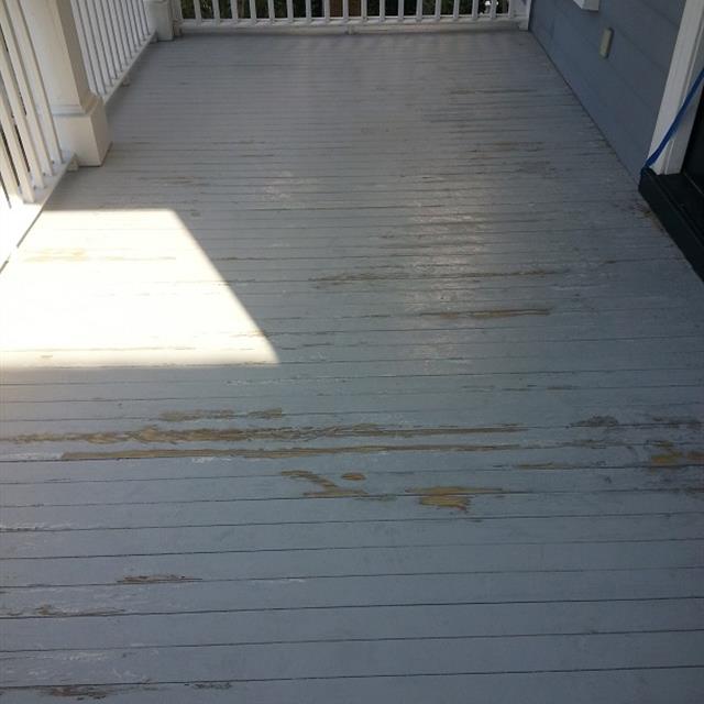 Gray Deck Painting Before