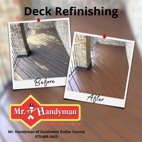 Deck Refinishing Before and After