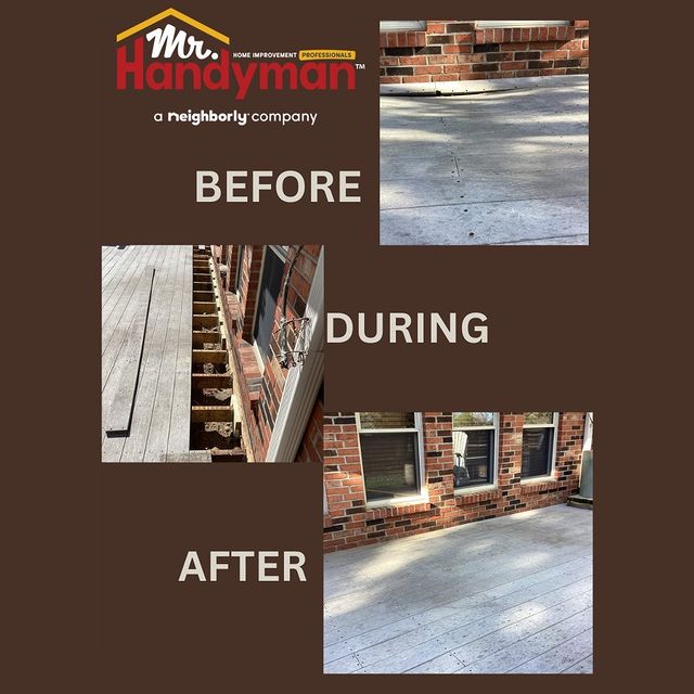 Deck before and after in Zionsville