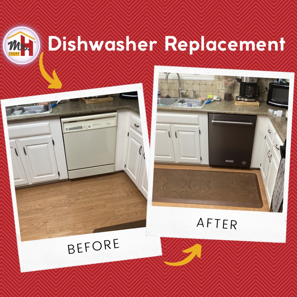 Dishwasher remove and replace in Olathe