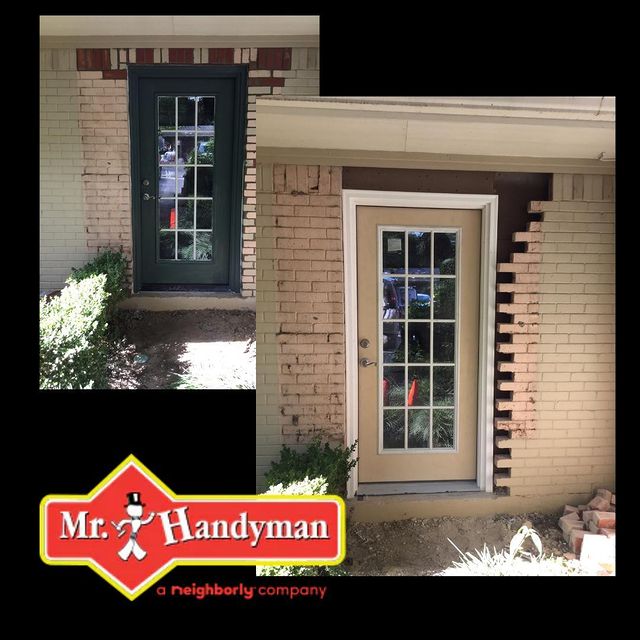 Brick replacement & door painting