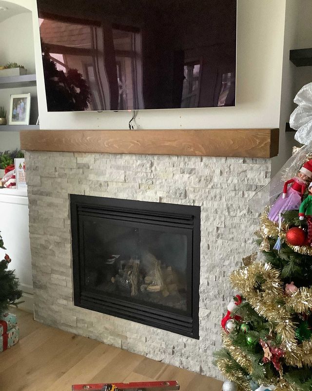 Fireplace mantel in Holland, MI