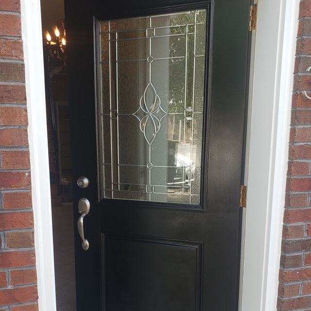 Black front door