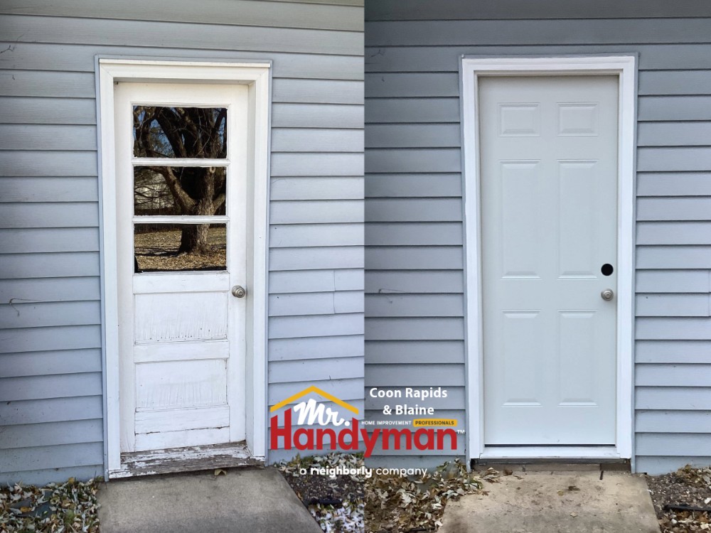 Garage Exterior Entry Door Replaced