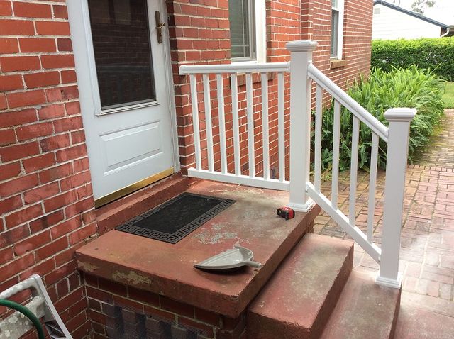Hand rails or grab bars to make safer.