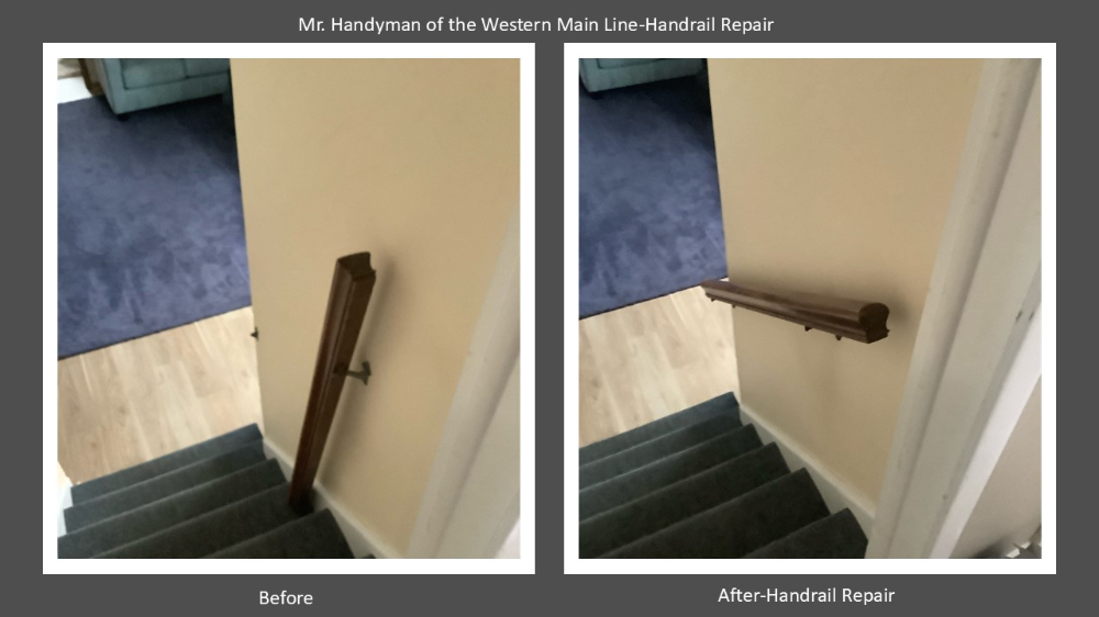 Handrail Repair Paoli, Pa Chester County