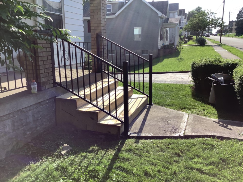 Handrails on steps
