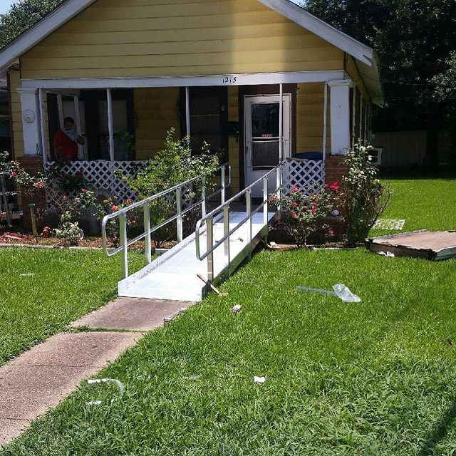 Install 16 ft long Aluminum ramp