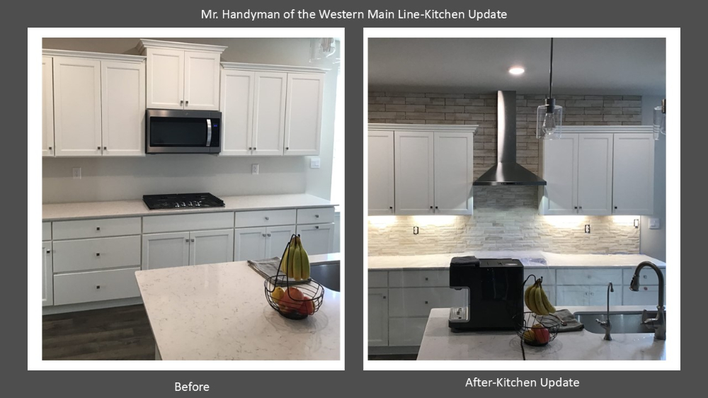 Install Range Hood and Backsplash Exton, Pa Chester County