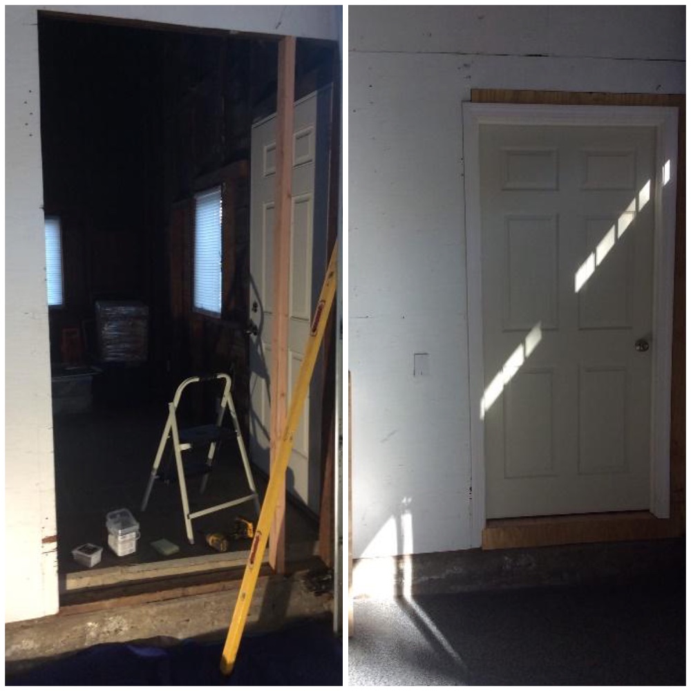 Install new door in garage in Ridgefield