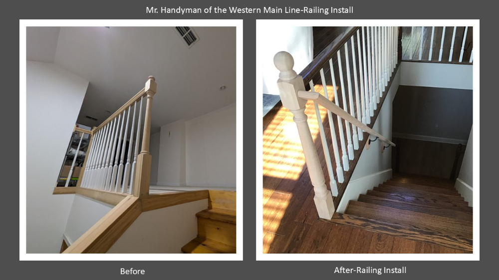 Install railing West Chester, Pa Chester County