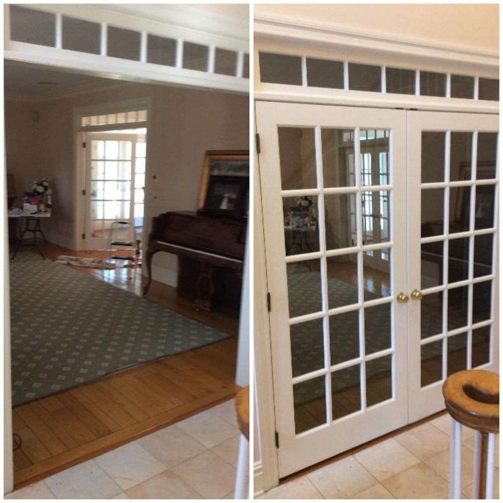 Installed French doors in Wilton