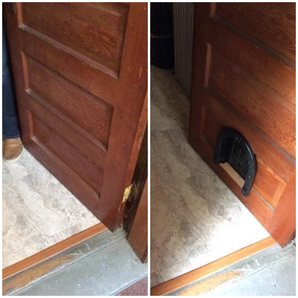 Installed cat door in Fairfield