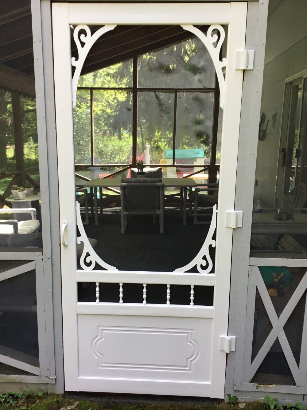 Installed new white storm door