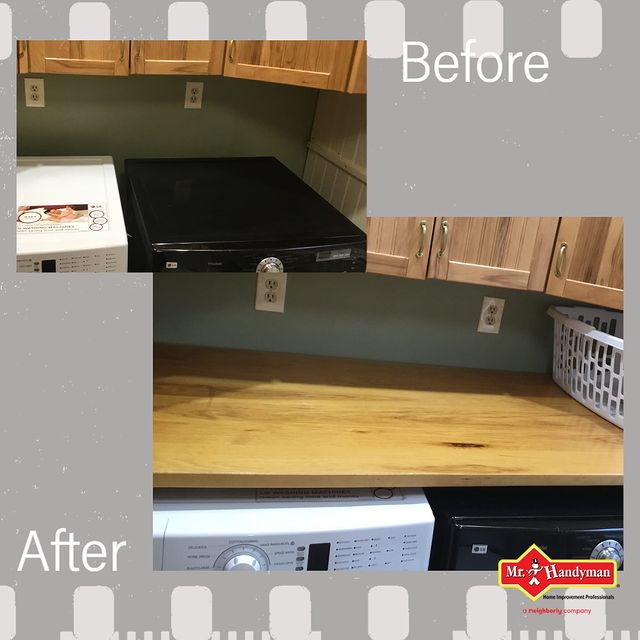 Laundry Room Countertop Installation.