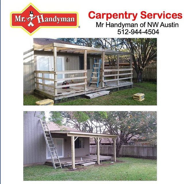 Porch remodel on outdoor shed