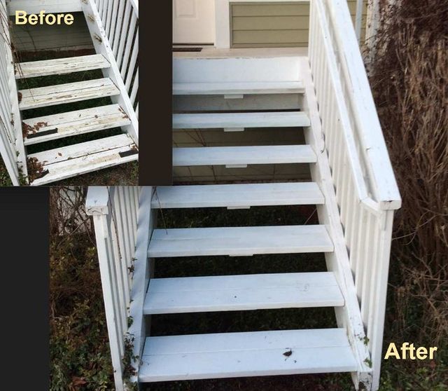 New Porch stair treads