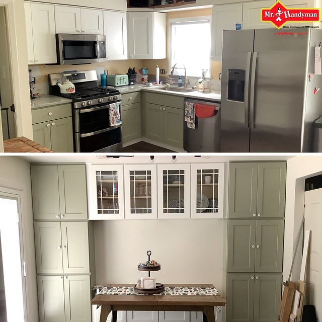 New cabinets in a clean kitchen