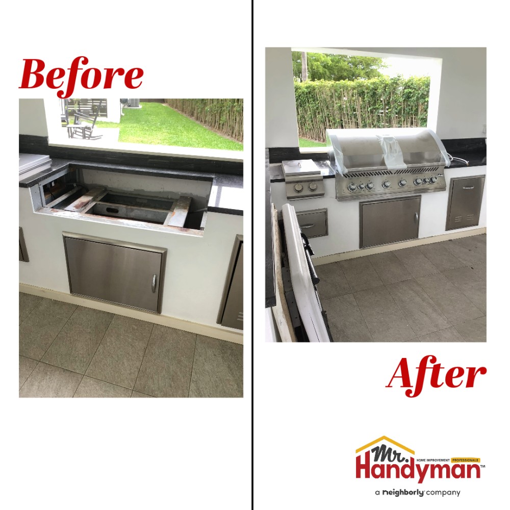 Outdoor Kitchen Grill Installation in Miami, Aventura and Kendall