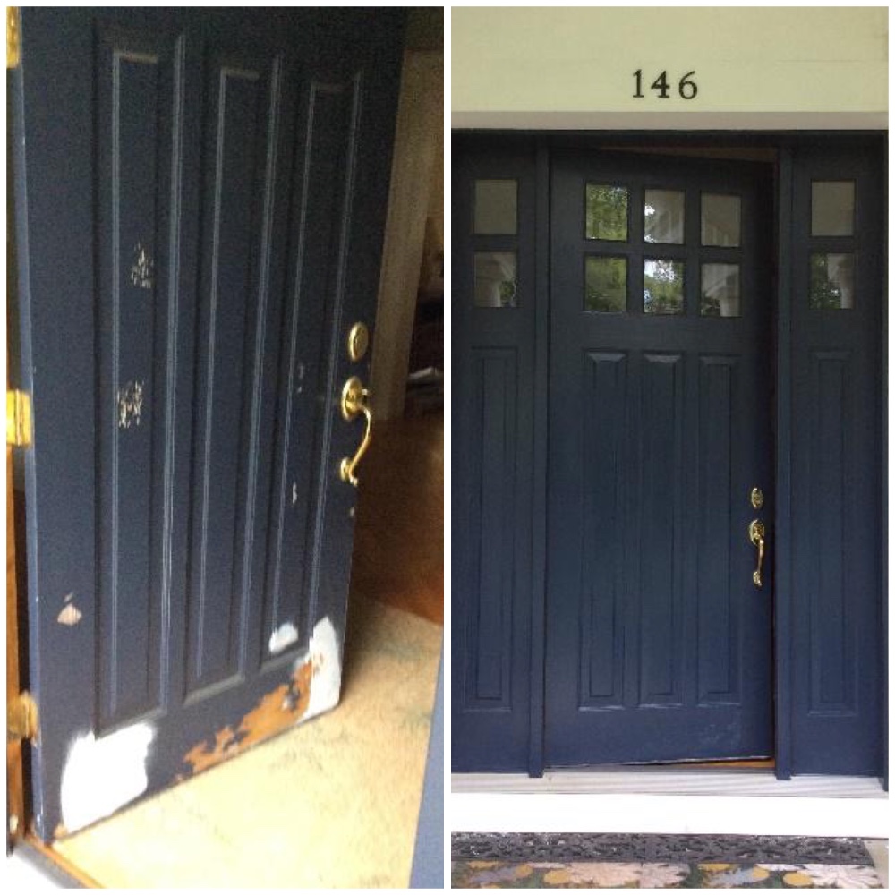 Paint an entry door in New Canaan