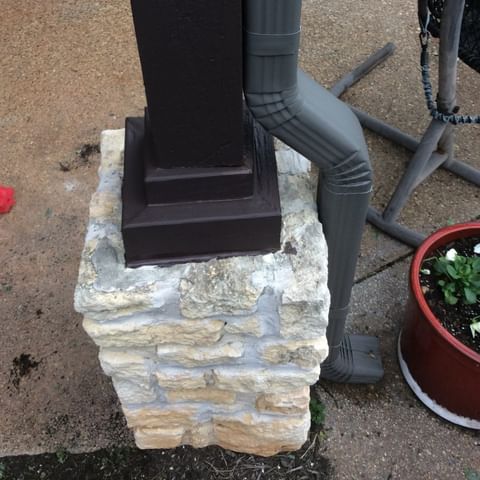 Porch column repair