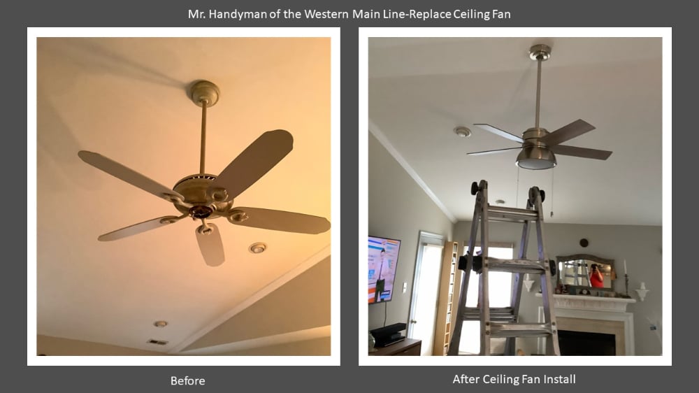 Replace Ceiling Fan Paoli, Pa Chester County
