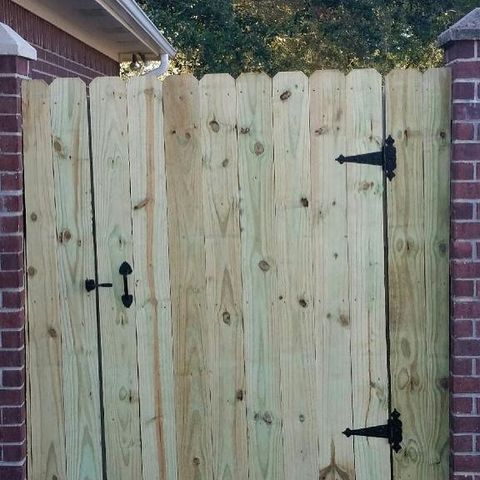 Replace the existing fence gate