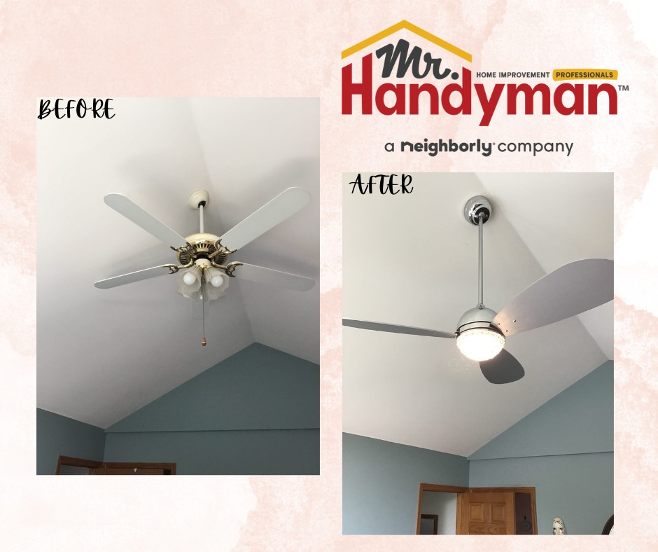 Replacement of ceiling fan