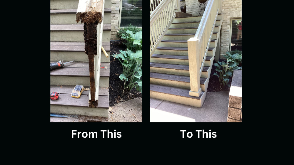 Rotted Wood Deck Repair