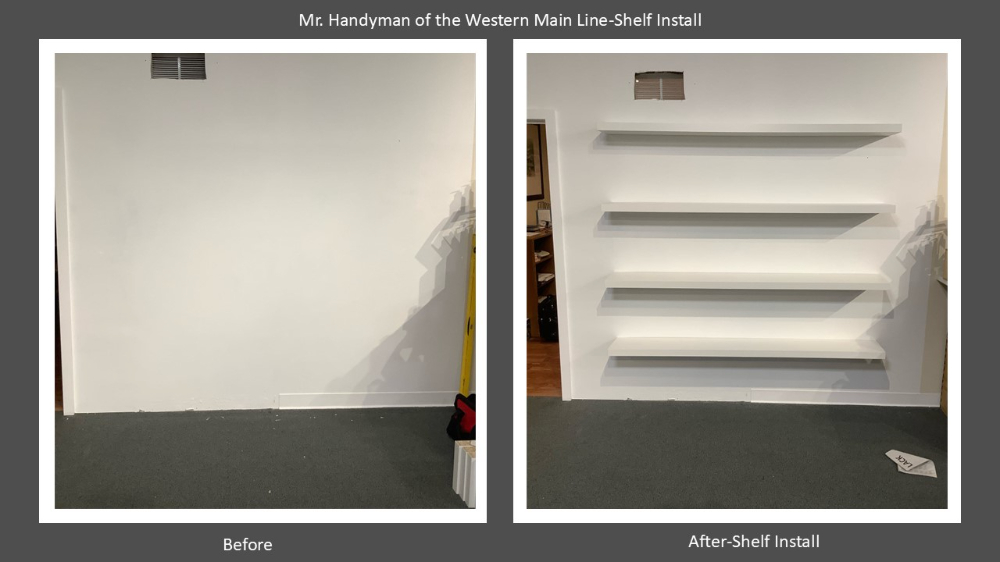 Shelf Install West Chester, Pa Chester County